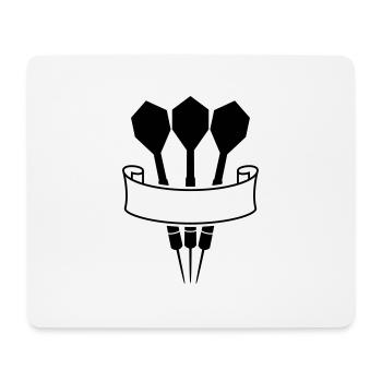 Darts Banner Logo - Tapis de souris (format paysage) - blanc - Devant