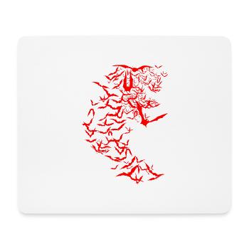 Fledermäuse - Mousepad (Querformat) - Weiß - Vorne