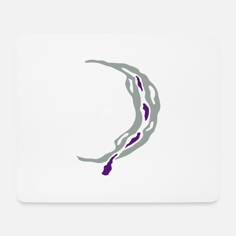 moon - Mousepad (Querformat) - Weiß