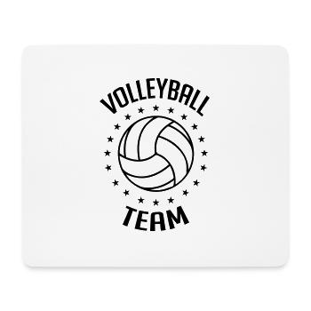 Volleyball Team - Mousepad (Querformat) - Weiß - Vorne