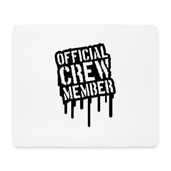 Official Crew Member Stamp Design - Tapis de souris (format paysage) - blanc - Devant