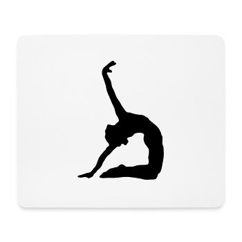 Kunstturnen Bodenturnen Turnerin - Mousepad (Querformat) - Weiß - Vorne