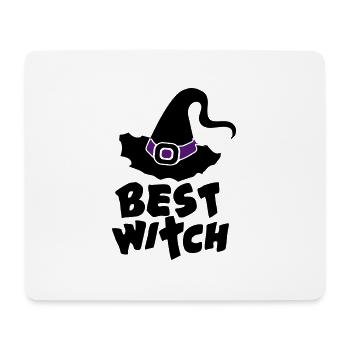 Best Witch, Hexe, Halloween, Zauberei, Magie, Fun - Mousepad (Querformat) - Weiß - Vorne