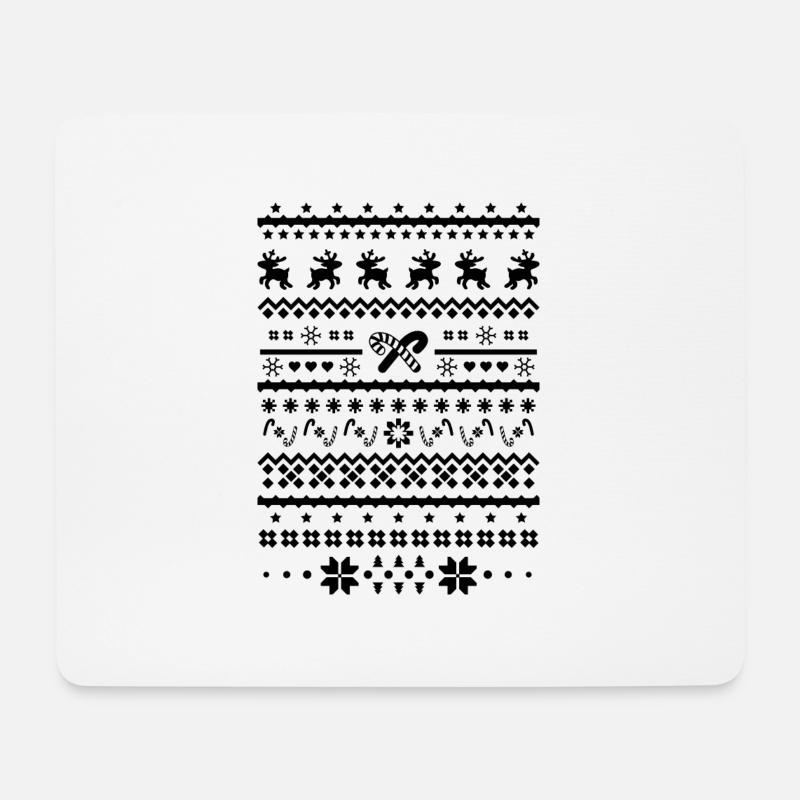 Weihnachten Rentiere - Mousepad (Querformat) - Weiß