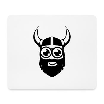 Little Viking - Tapis de souris (format paysage) - blanc - Devant