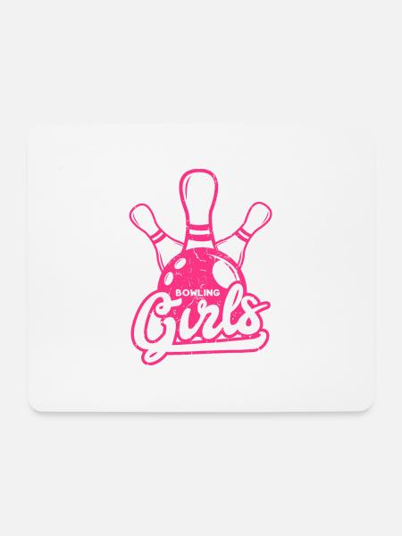 Bowling Girls - Mousepad (Querformat) - Weiß