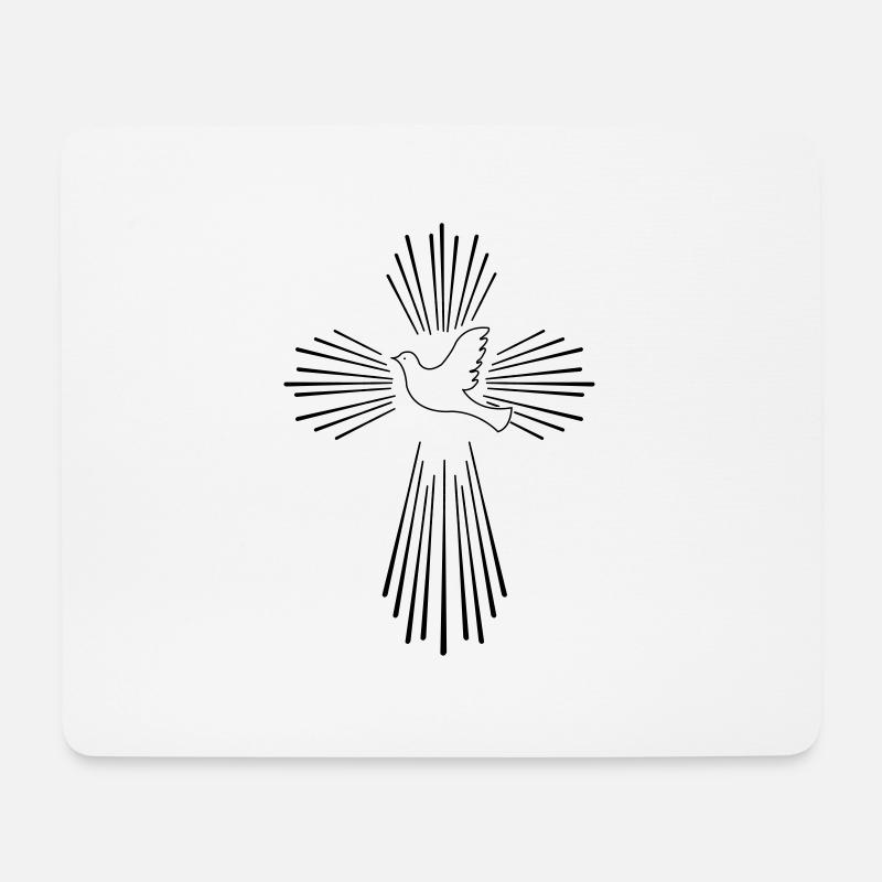 holy_ghost_01 - Mousepad (Querformat) - Weiß