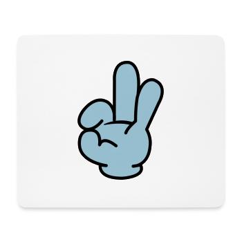 hand_comic_02 - Tapis de souris (format paysage) - blanc - Devant