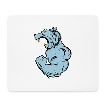 wolf_beast_2 - Mousepad (Querformat) - Weiß - Vorne