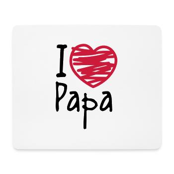 papa - Tapis de souris (format paysage) - blanc - Devant