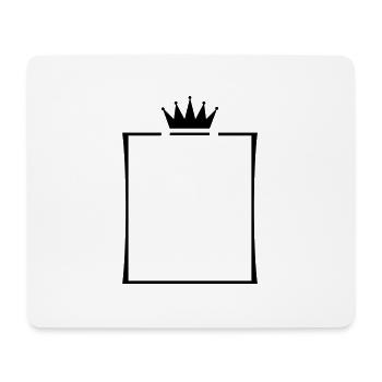 rahmen krone - Mousepad (Querformat) - Weiß - Vorne