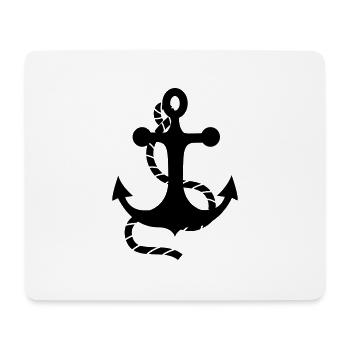 Anker - Mousepad (Querformat) - Weiß - Vorne