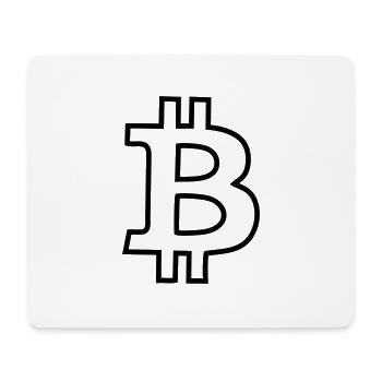 Bitcoin - Mousepad (Querformat) - Weiß - Vorne