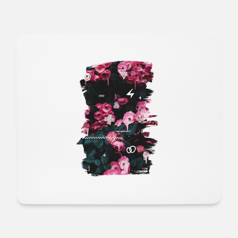 Rosen - Mousepad (Querformat) - Weiß