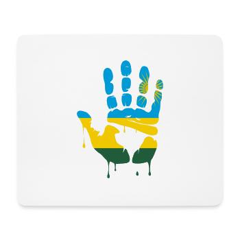 Gib mir Fünf Ruanda - Mousepad (Querformat) - Weiß - Vorne