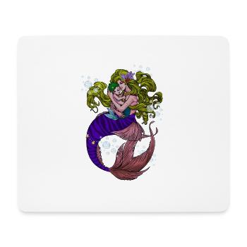 Mama Mermaid Meerjungfrau - Mousepad (Querformat) - Weiß - Vorne
