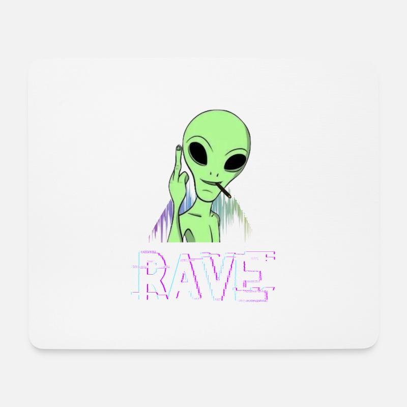 rave - Mouse Pad (horizontal) - white