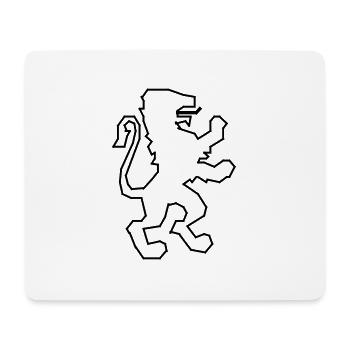 Lion Coat of Arms / Lion - Mouse Pad (horizontal) - white - Front