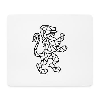 Lion Coat of Arms - Mouse Pad (horizontal) - white - Front