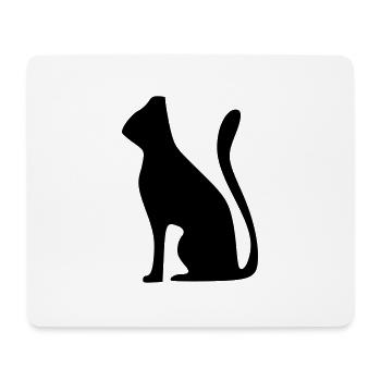 KATZE - Mousepad (Querformat) - Weiß - Vorne