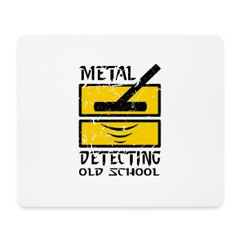 Metalldetektion Old School An'uncios Deep Detector - Mousepad (Querformat) - Weiß - Vorne