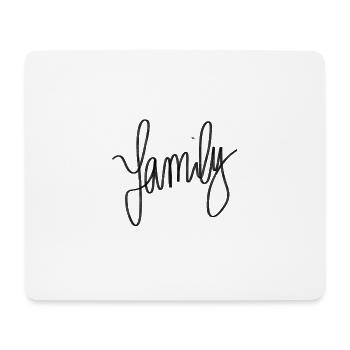 Family - Mouse Pad (horizontal) - white - Front