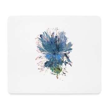 Blaue Distel - Mousepad (Querformat) - Weiß - Vorne