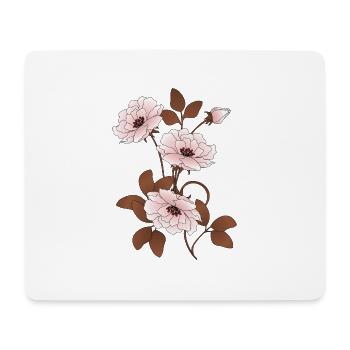 Flowers - Mouse Pad (horizontal) - white - Front