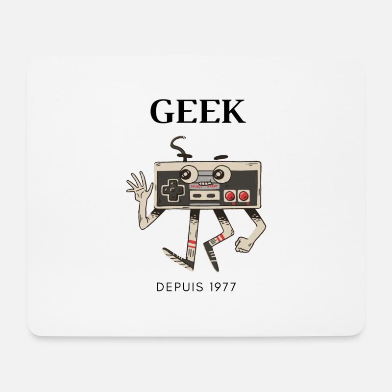 geek - Mouse Pad (horizontal) - white