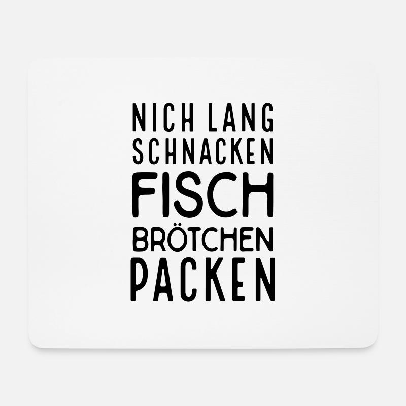 Fischbrötchen - Mousepad (Querformat) - Weiß