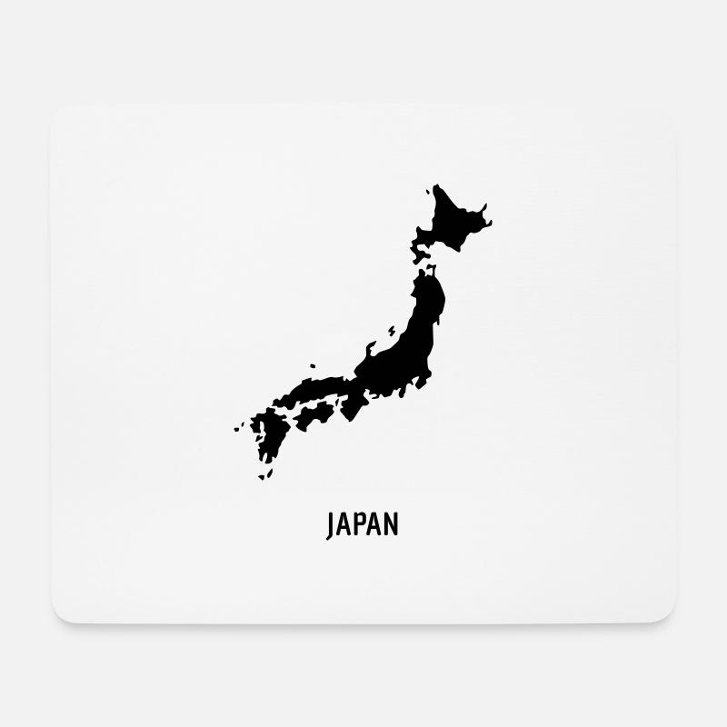 Japan - Landkarte Map - Mousepad (Querformat) - Weiß