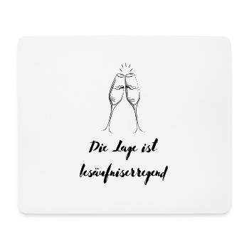 Die Lage ist besäufniserregend - Mousepad (Querformat) - Weiß - Vorne