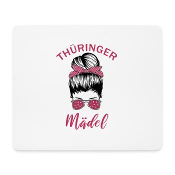 Thüringer Mädel Thüringenmädel Thüringen Frauen - Mousepad (Querformat) - Weiß - Vorne