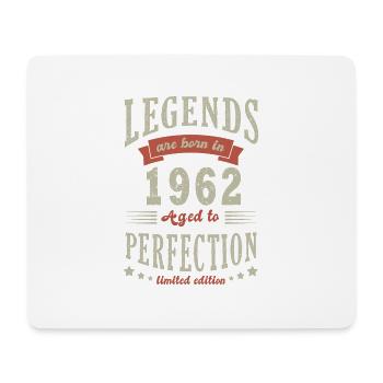 légende né en 1962 Cadeau anniversaire 60 ans - Tapis de souris (format paysage) - blanc - Devant