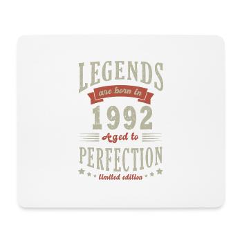 legend born in 1992 Anniversary gift 30 years - Mouse Pad (horizontal) - white - Front