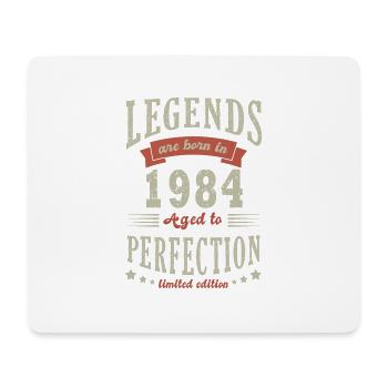 Legende Jahrgang 1984 Geburtstagsgeschenk - Mousepad (Querformat) - Weiß - Vorne