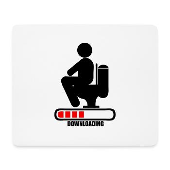 Scheiße Toilettenkacke Herunterladen Bar Laden - Mousepad (Querformat) - Weiß - Vorne