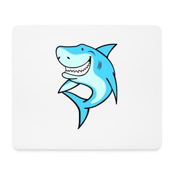 Shark - Mouse Pad (horizontal) - white - Front