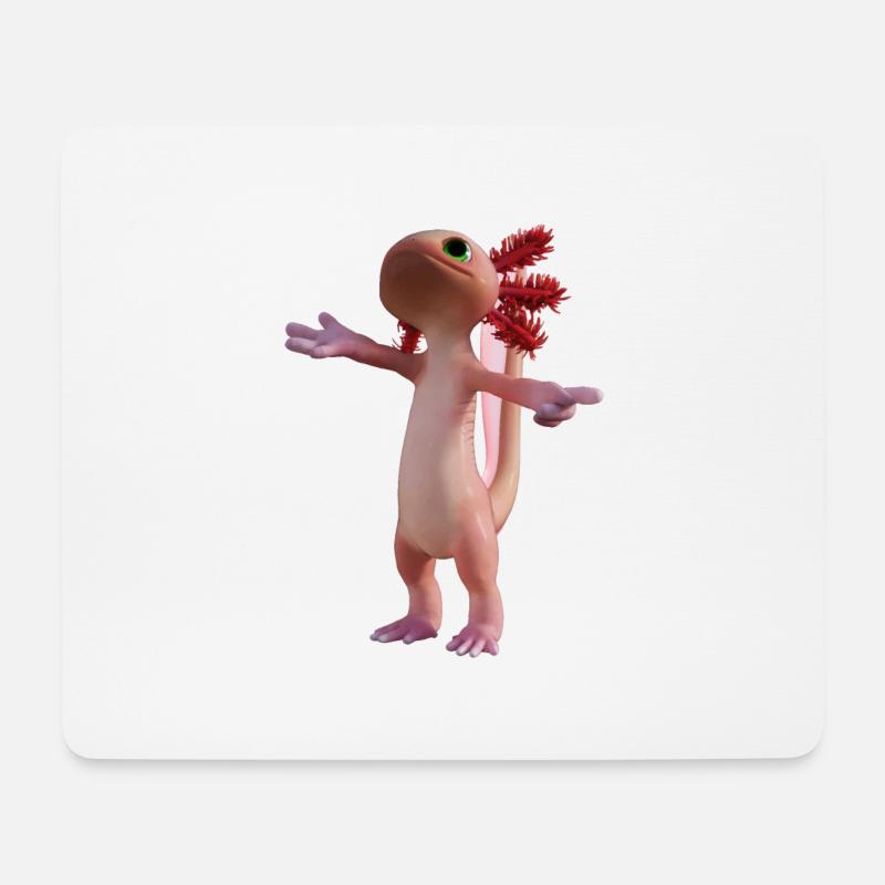 Axolotl - Mouse Pad (horizontal) - white