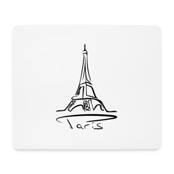 Paris Line Art - Minimalist - Mouse Pad (horizontal) - white - Front
