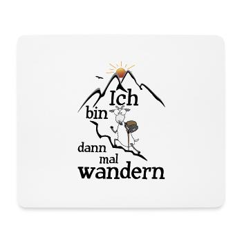 Wander Ziege - Mousepad (Querformat) - Weiß - Vorne