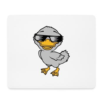 Cool Sunglasses Ducklings Comic - Mouse Pad (horizontal) - white - Front