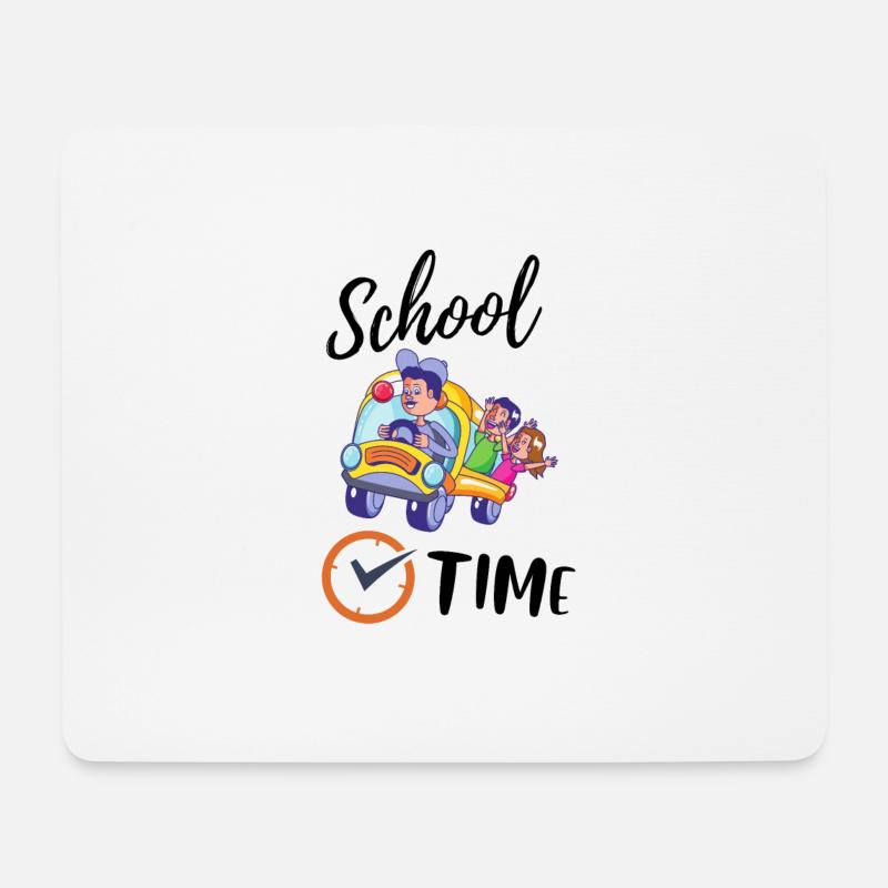 Schulzeit - Mousepad (Querformat) - Weiß