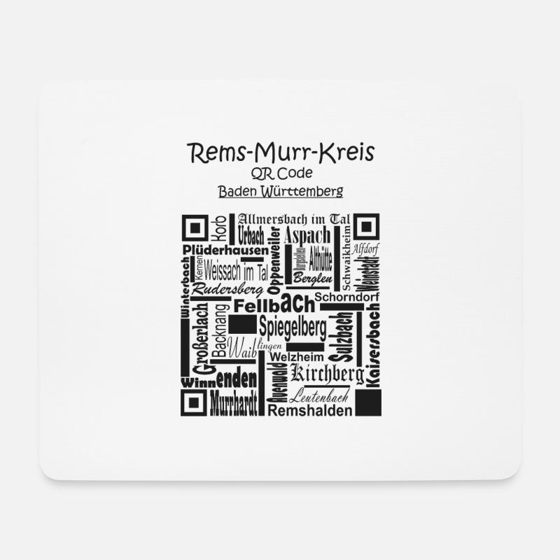 Rems Murr Kreis - Mousepad (Querformat) - Weiß
