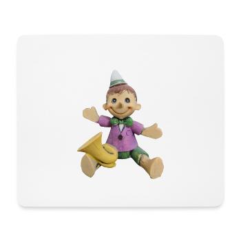 kleine Nase ByRino - Mousepad (Querformat) - Weiß - Vorne