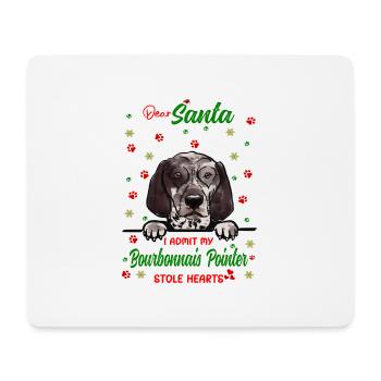 Bourbonnais Pointer Hund Weihnachten Hunderasse - Mousepad (Querformat) - Weiß - Vorne