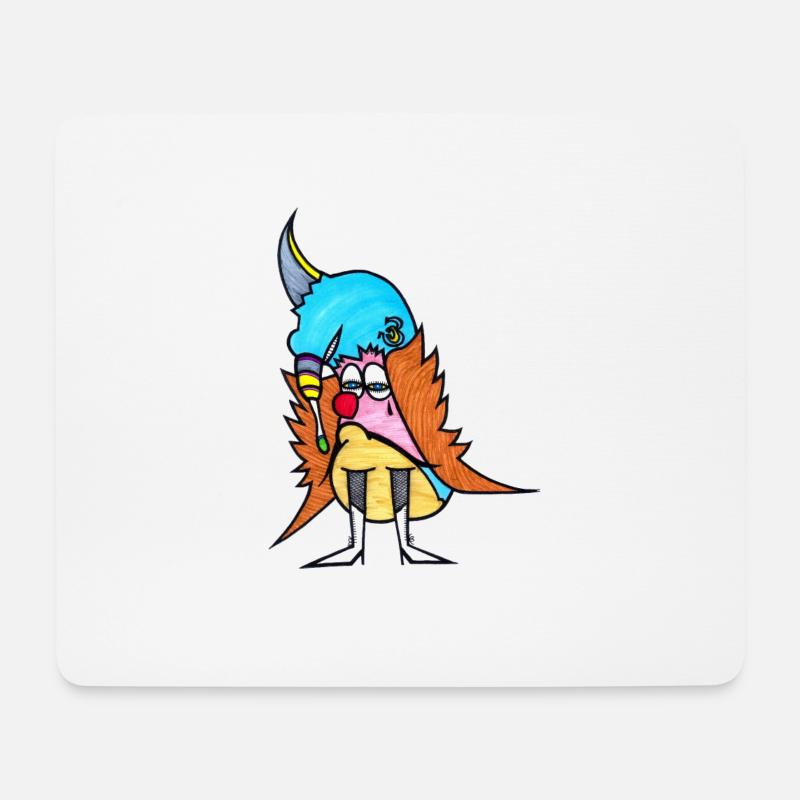 Clown - Mousepad (Querformat) - Weiß