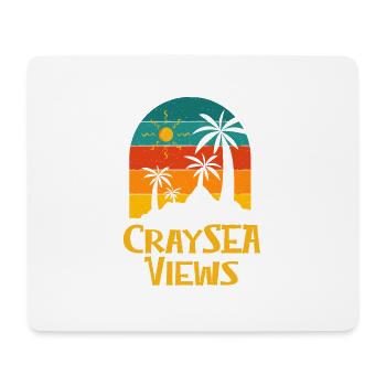 Craysea Views Beach Summer Ocean Tropical - Tapis de souris (format paysage) - blanc - Devant