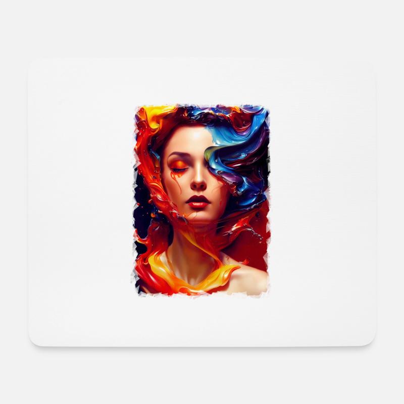 Verschmelzung - Mousepad (Querformat) - Weiß