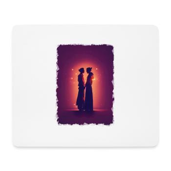 Liebe - Mousepad (Querformat) - Weiß - Vorne